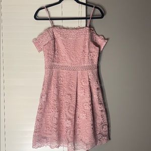 NWT Fracescas Full Lace Pink dress!